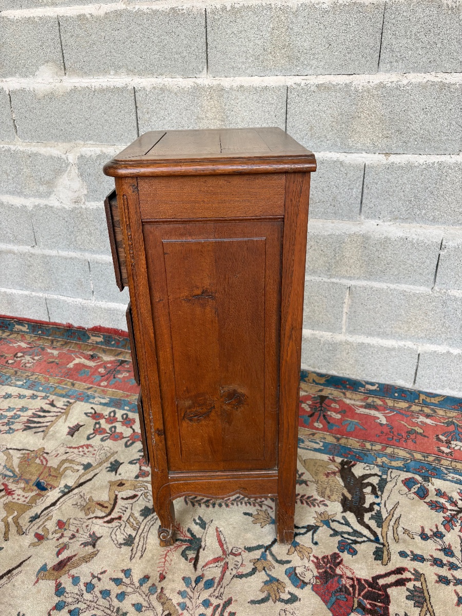 Commode, Louis XVI, en chêne d’époque XIXe siècle-photo-4