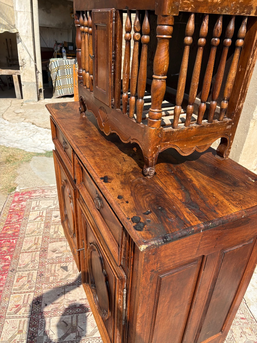Panetière, Louis XV,en noyer  provençal d’époque XVIIIe siècle-photo-1