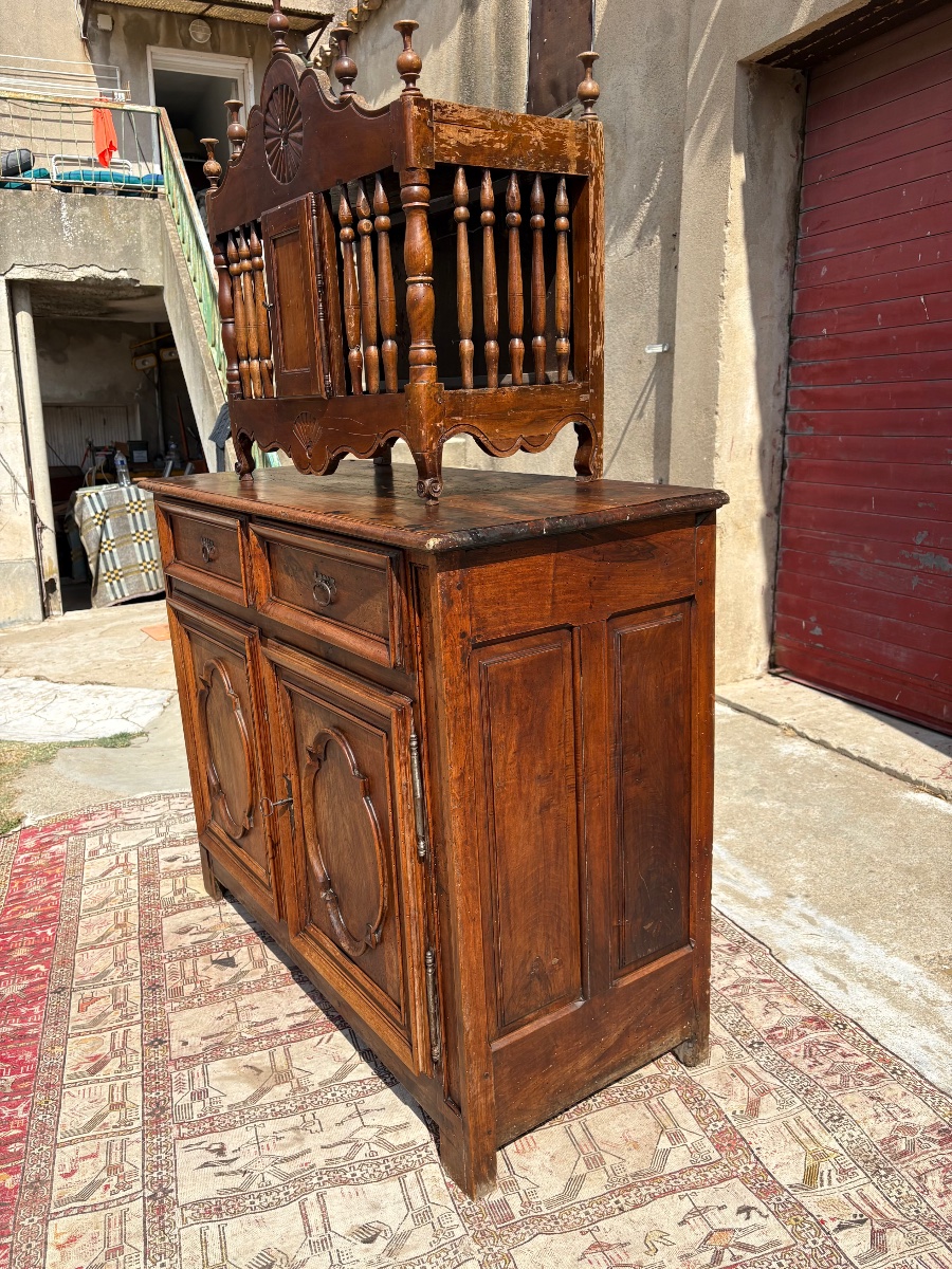 Panetière, Louis XV,en noyer  provençal d’époque XVIIIe siècle-photo-2