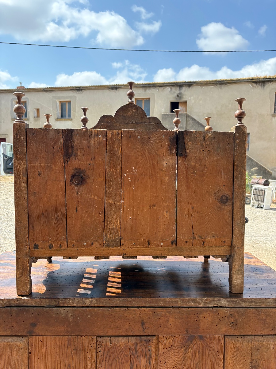 Panetière, Louis XV,en noyer  provençal d’époque XVIIIe siècle-photo-6