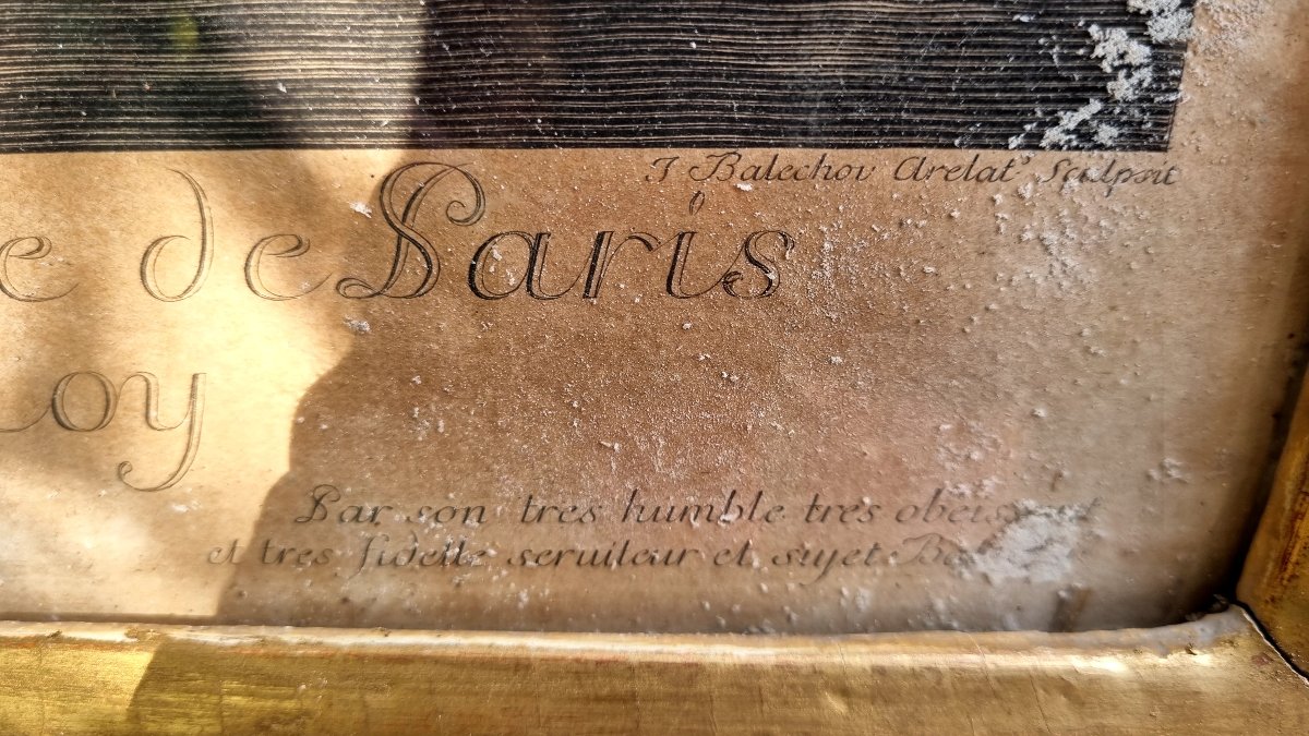 Gravure XVIIIé Sainte Geneviève de Paris.-photo-2
