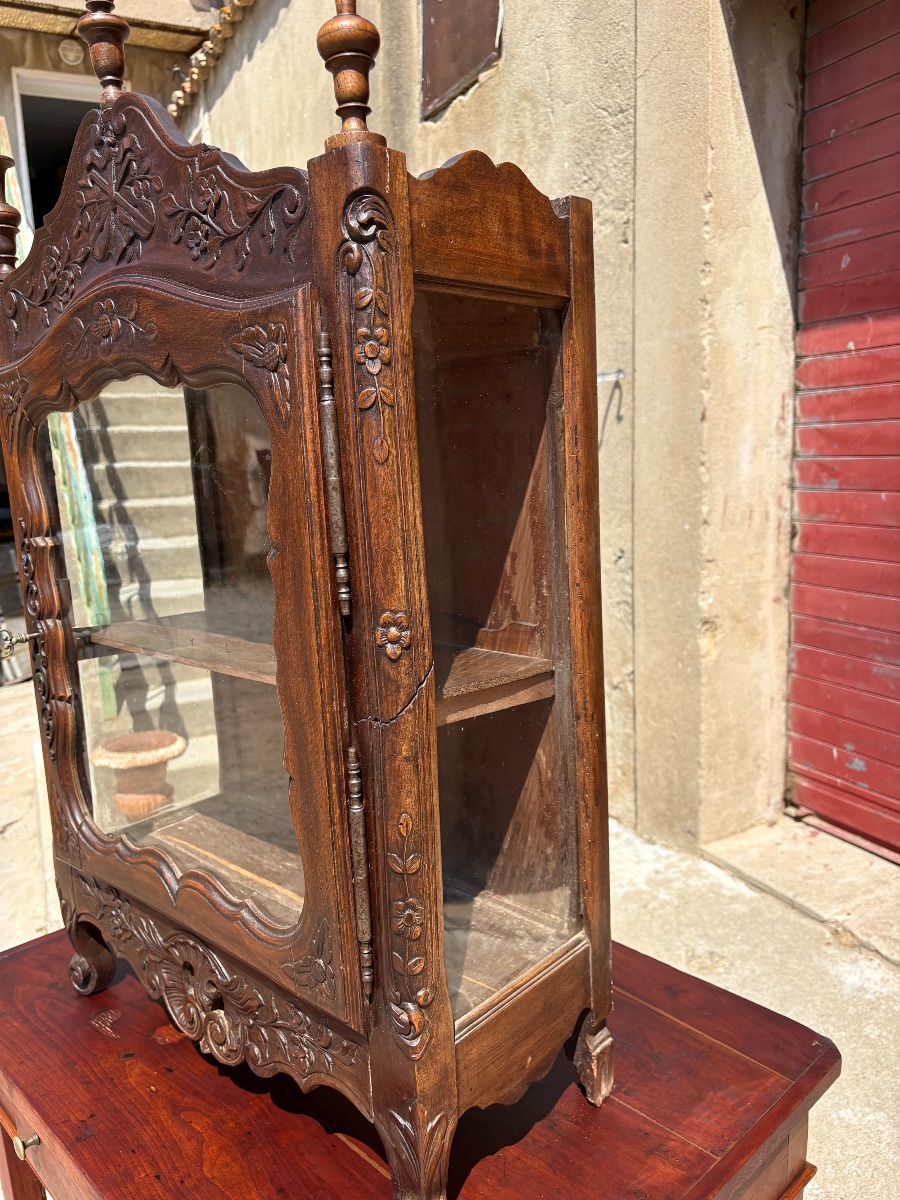 Vitrine verriot louis XV provençale XVIIIe siècle-photo-4