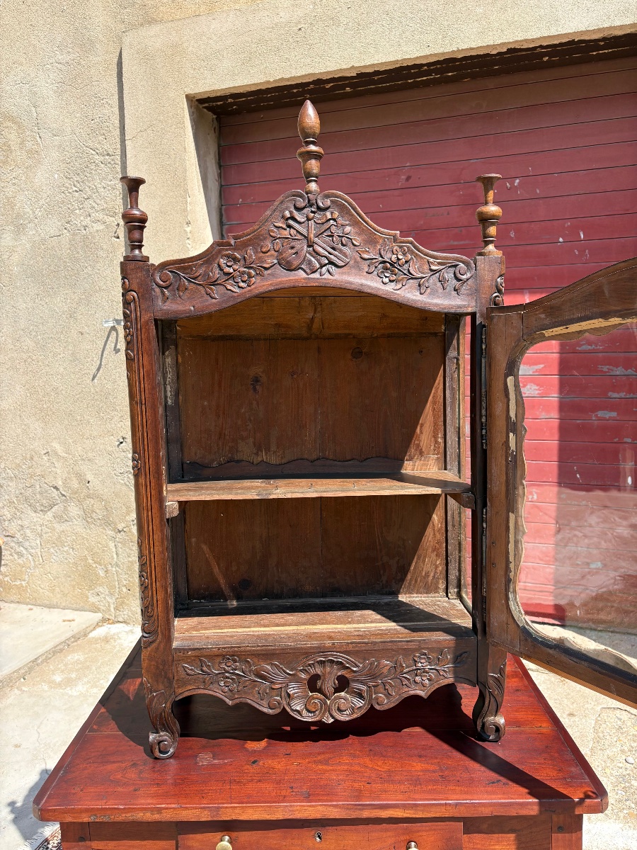Vitrine verriot louis XV provençale XVIIIe siècle-photo-1
