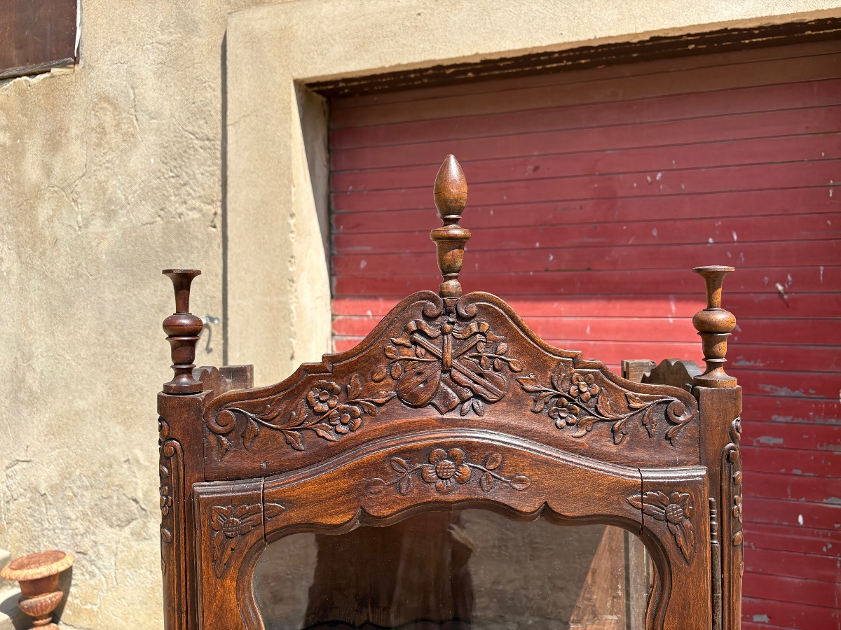 Vitrine verriot louis XV provençale XVIIIe siècle-photo-3