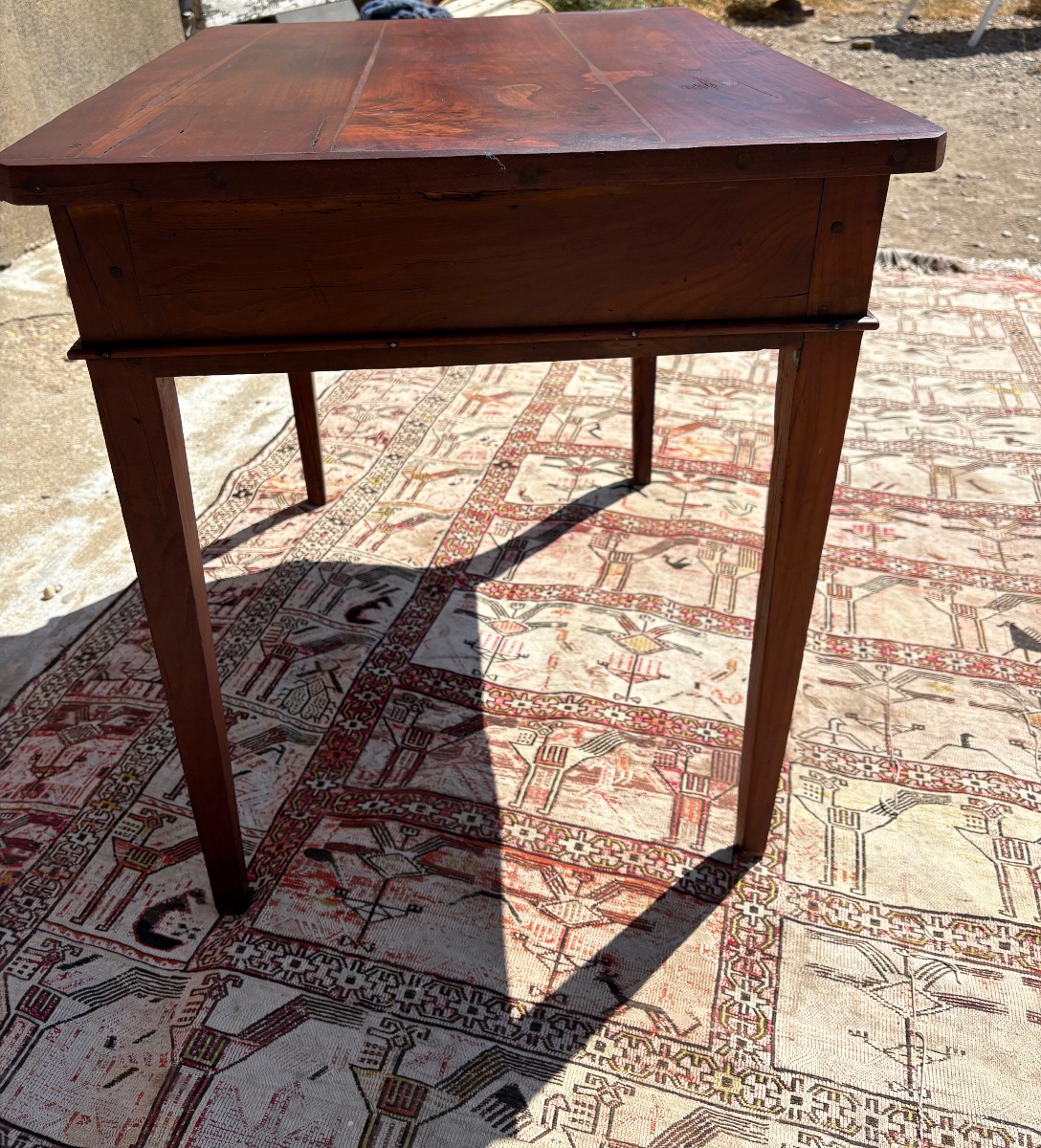 Table, de milieu en noyer, directoire d’époque XVIIIe siècle-photo-4