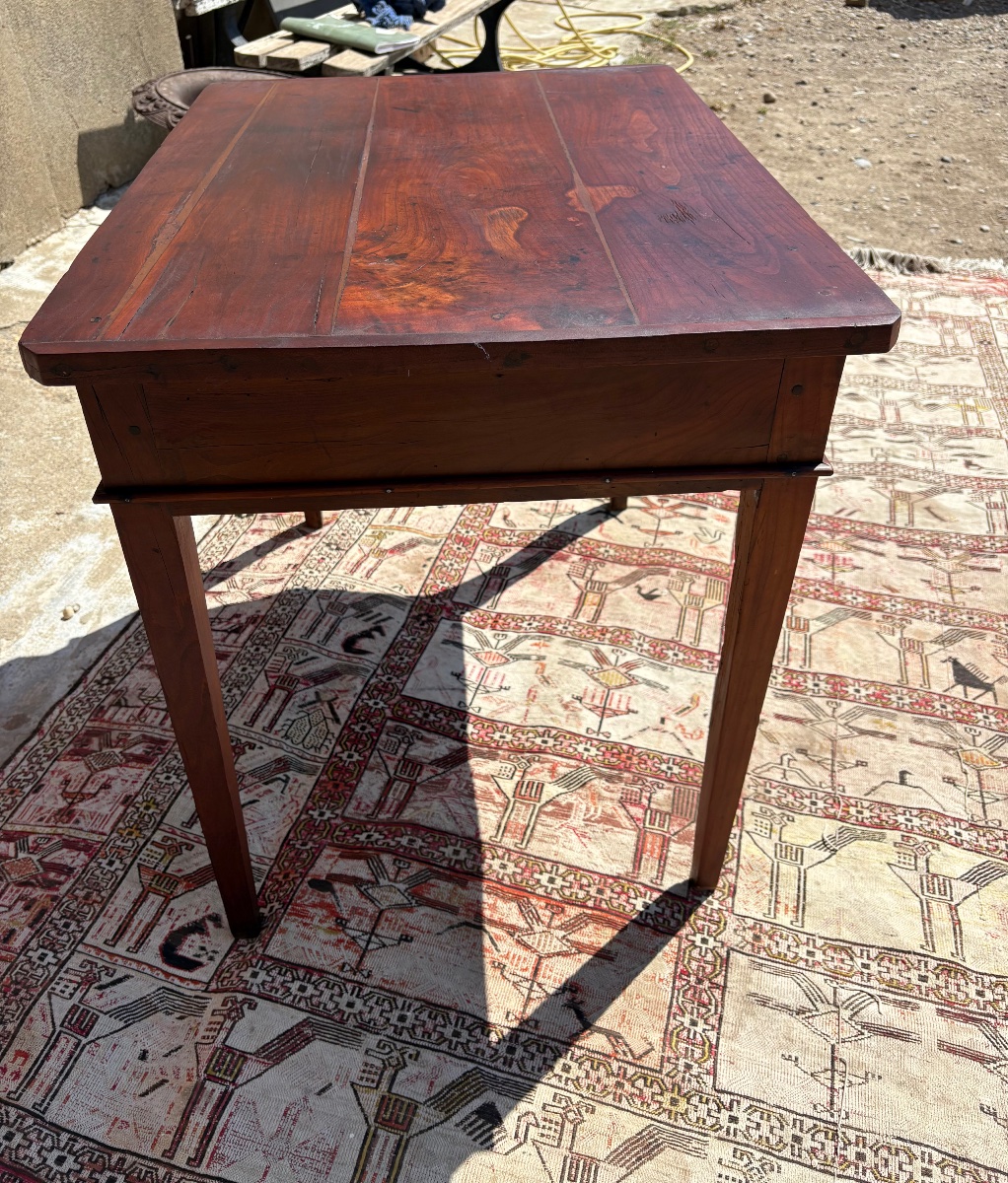 Table, de milieu en noyer, directoire d’époque XVIIIe siècle-photo-1