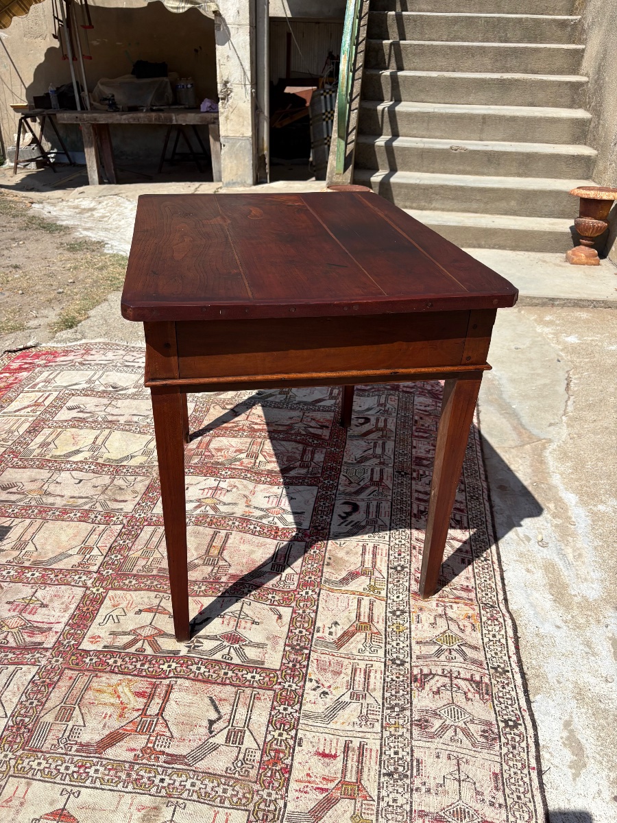Table, de milieu en noyer, directoire d’époque XVIIIe siècle-photo-5