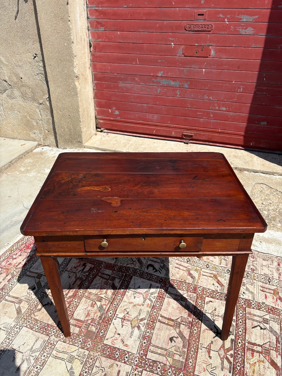 Table, de milieu en noyer, directoire d’époque XVIIIe siècle-photo-7