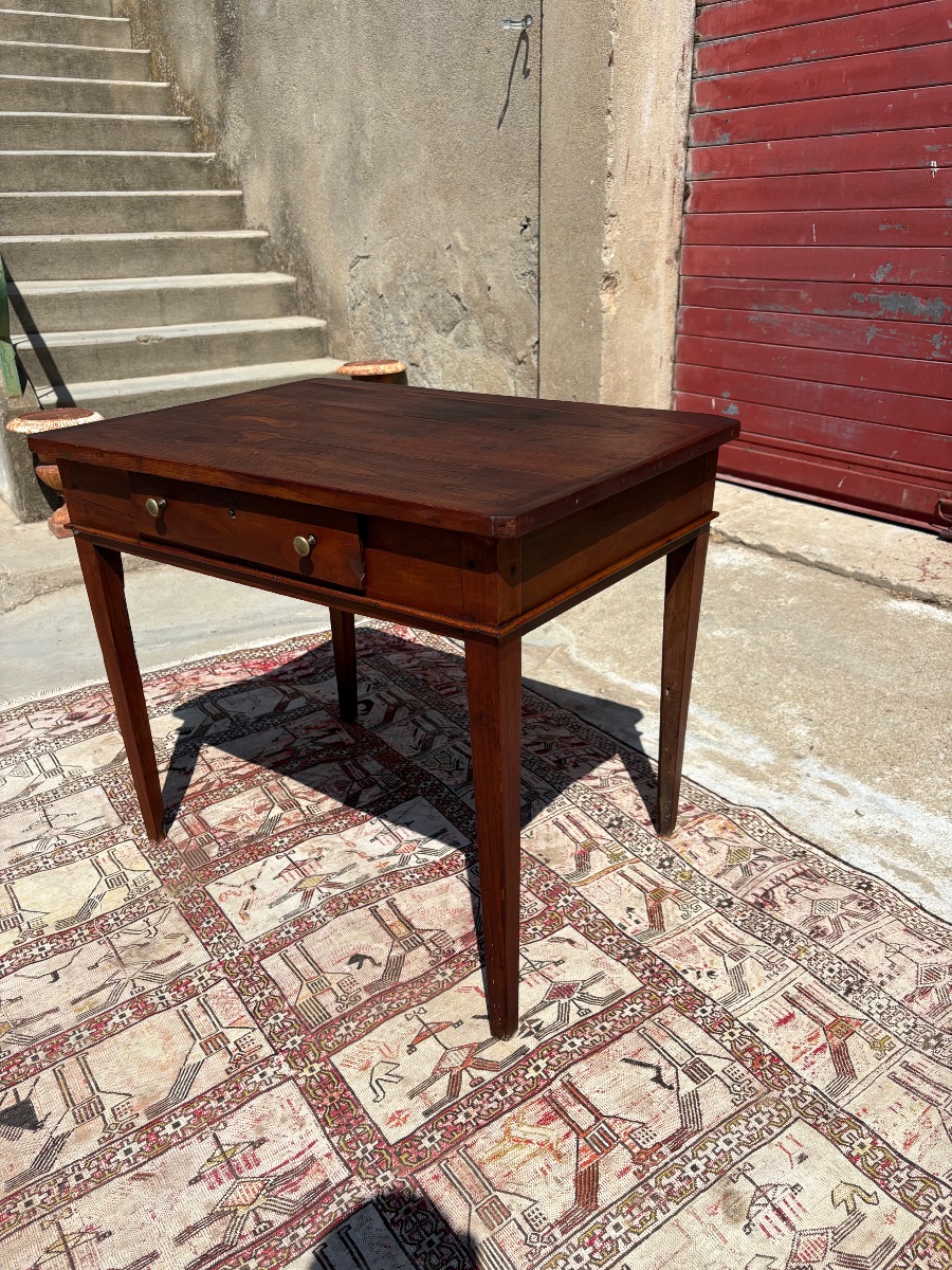 Table, de milieu en noyer, directoire d’époque XVIIIe siècle-photo-8