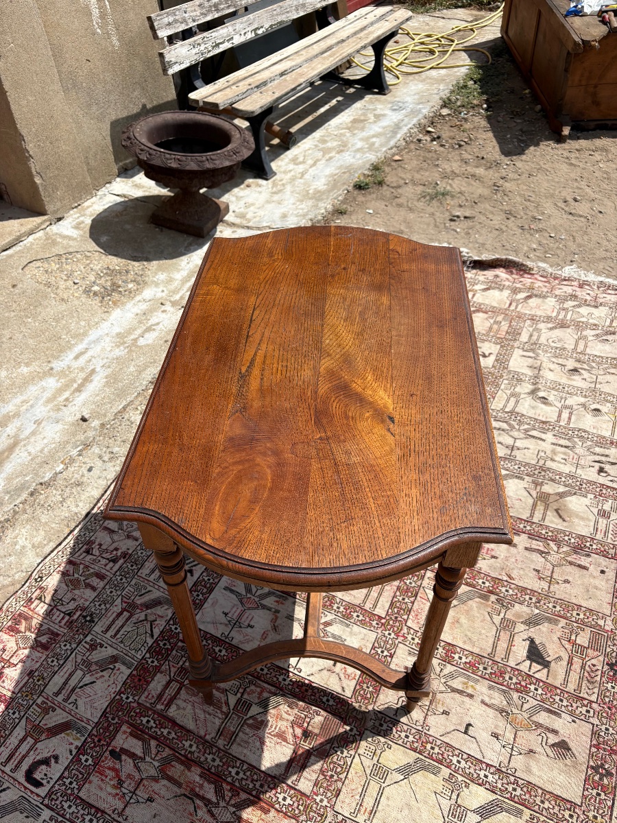 Walnut Desk And Writing Set, Napoleon Style, 19th Century-photo-4
