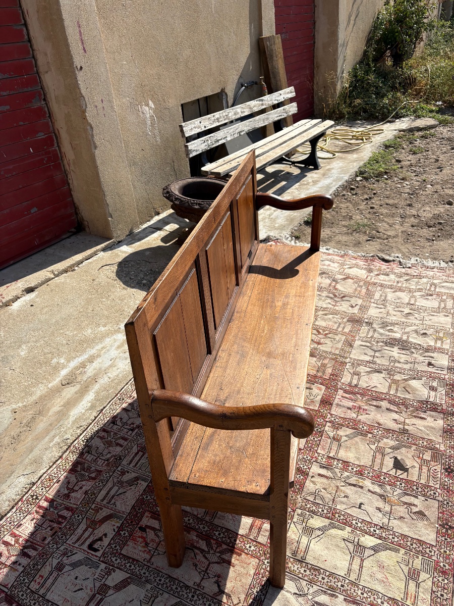 18th-century Walnut Bench And Board Of Directors’ Table-photo-2
