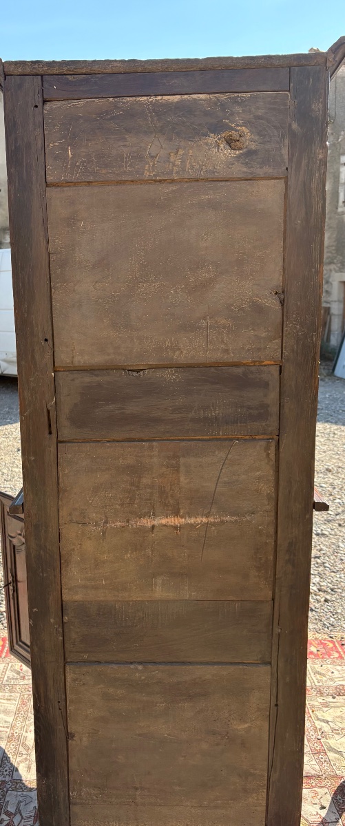 Sacristy Cabinet, Louis XIV Style, Made Of Solid Oak, 18th-century-photo-2