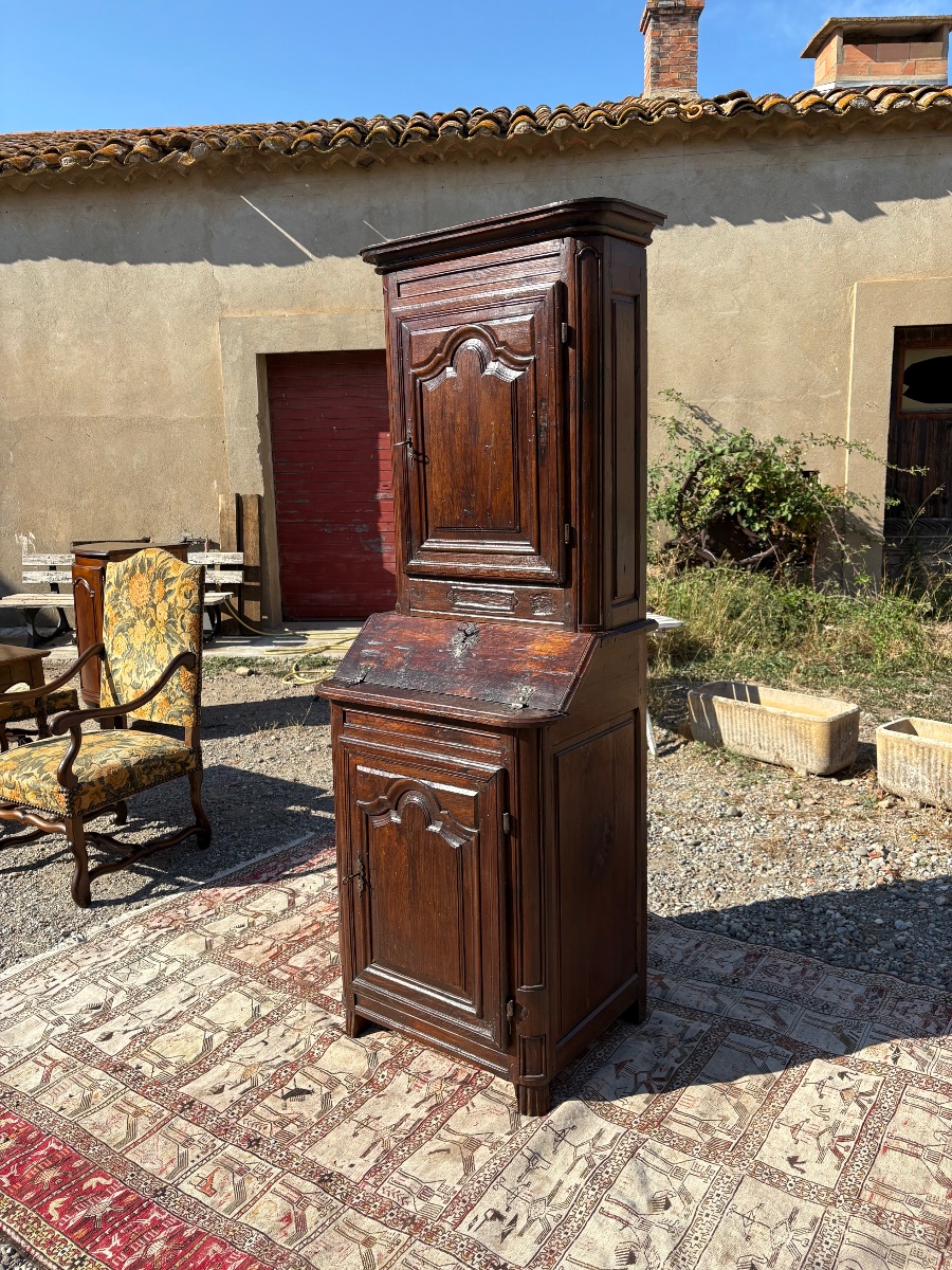 Sacristy Cabinet, Louis XIV Style, Made Of Solid Oak, 18th-century-photo-6