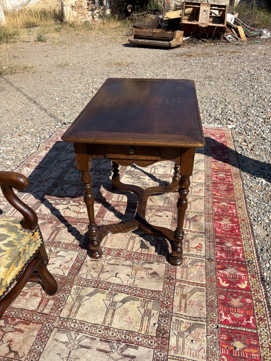 Table, de milieu, Louis XIII, en noyer,circa 1900  -photo-2