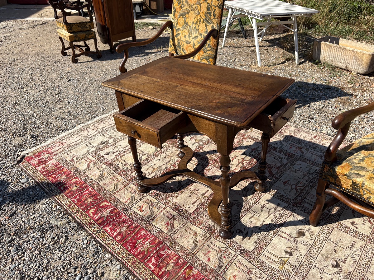 Table, de milieu, Louis XIII, en noyer,circa 1900  -photo-8