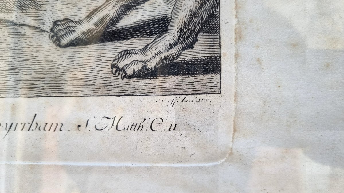 Gravure du XVIIIe siècle – L’Adoration des Mages d’après Pierre Paul Rubens-photo-1