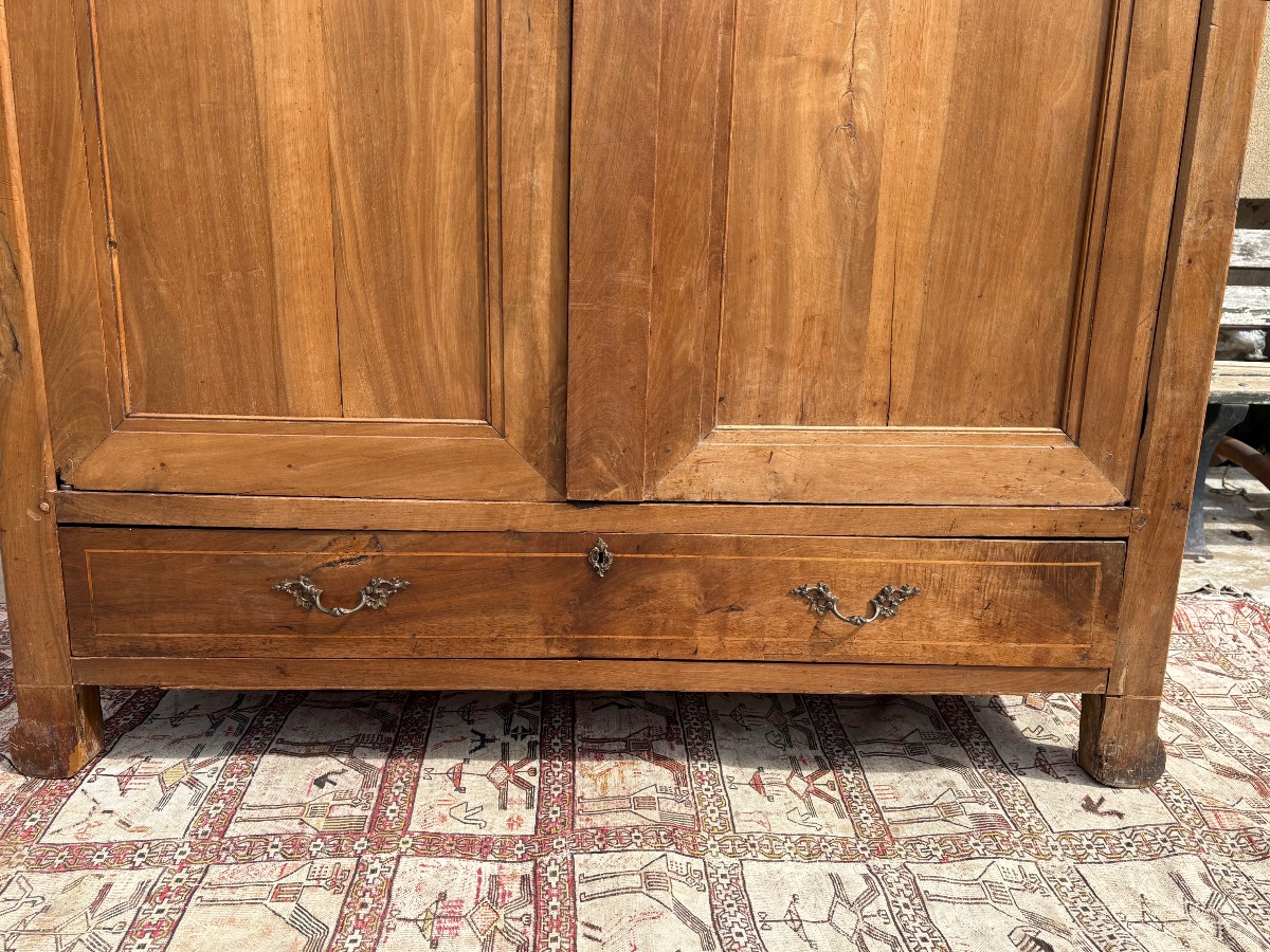 Armoire, restauration en noyer , époque XIXe siècle-photo-4