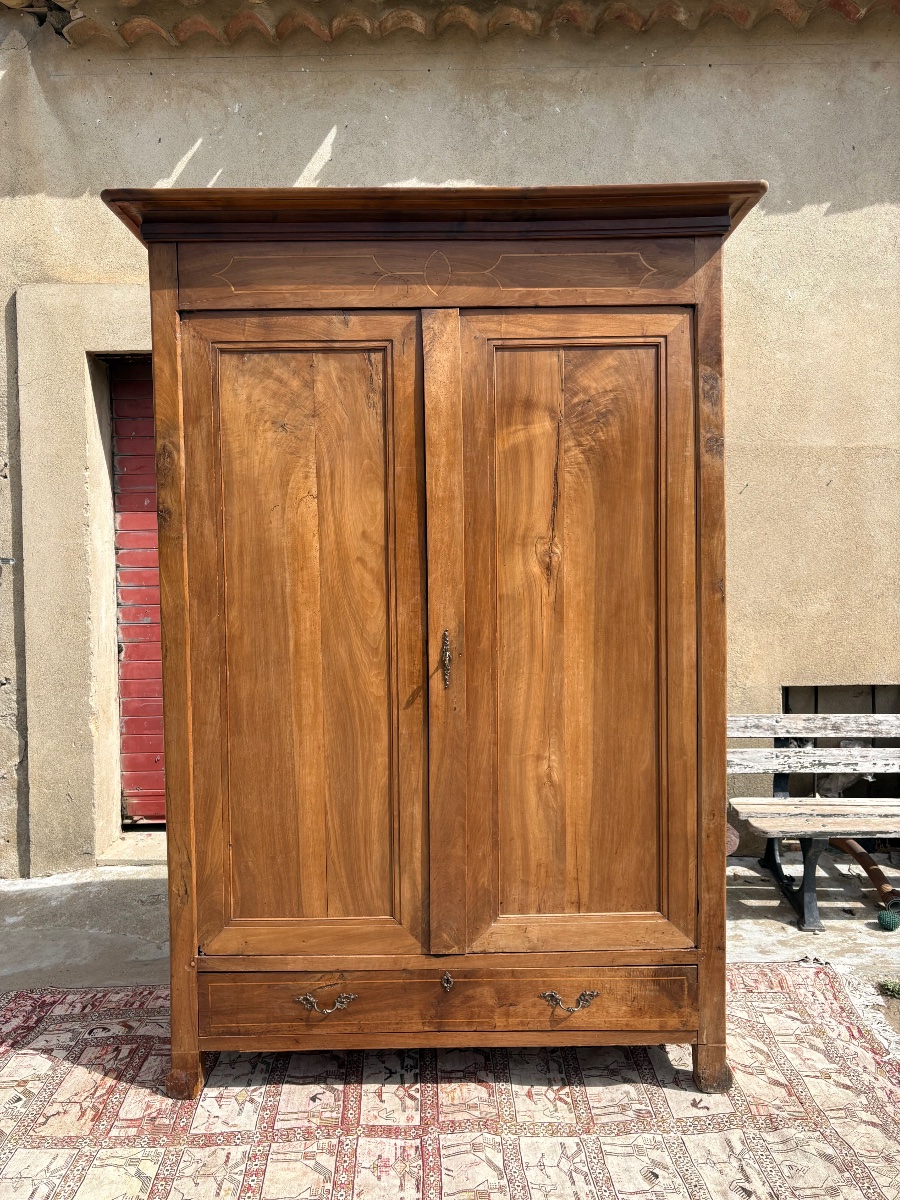 Armoire, restauration en noyer , époque XIXe siècle-photo-6