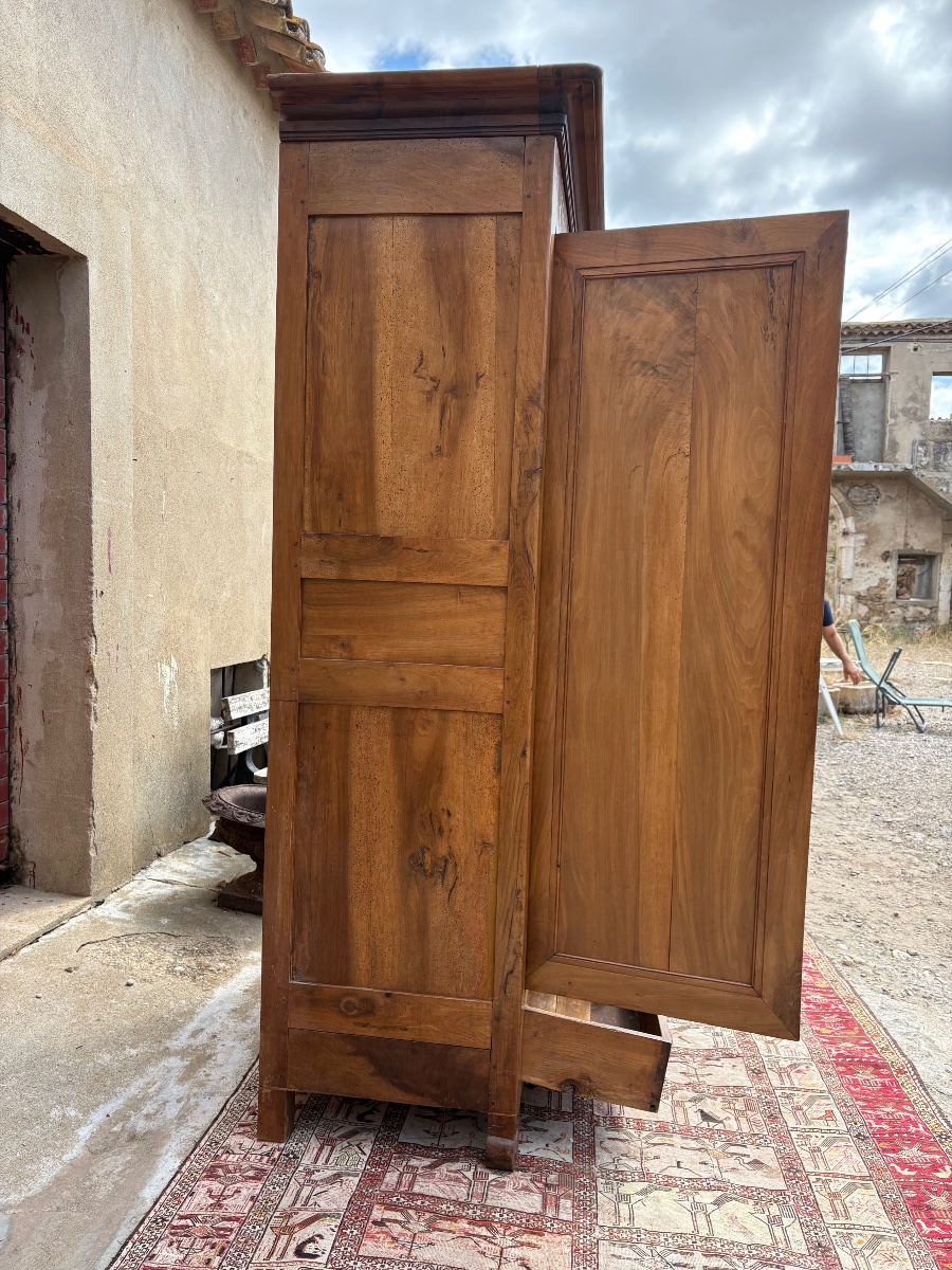 Armoire, restauration en noyer , époque XIXe siècle-photo-7