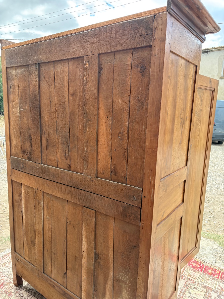 Armoire, restauration en noyer , époque XIXe siècle-photo-8