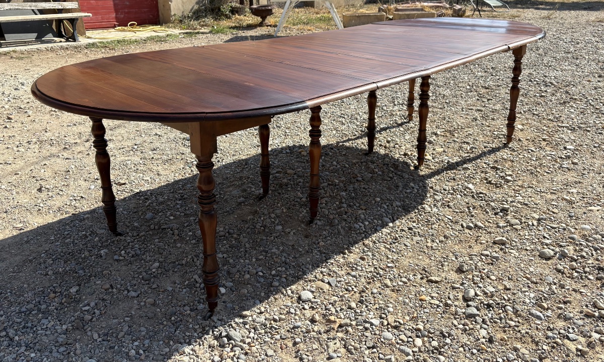 8-foot Mahogany Dining Table, Restored To Its Late 19th-century Appearance-photo-3