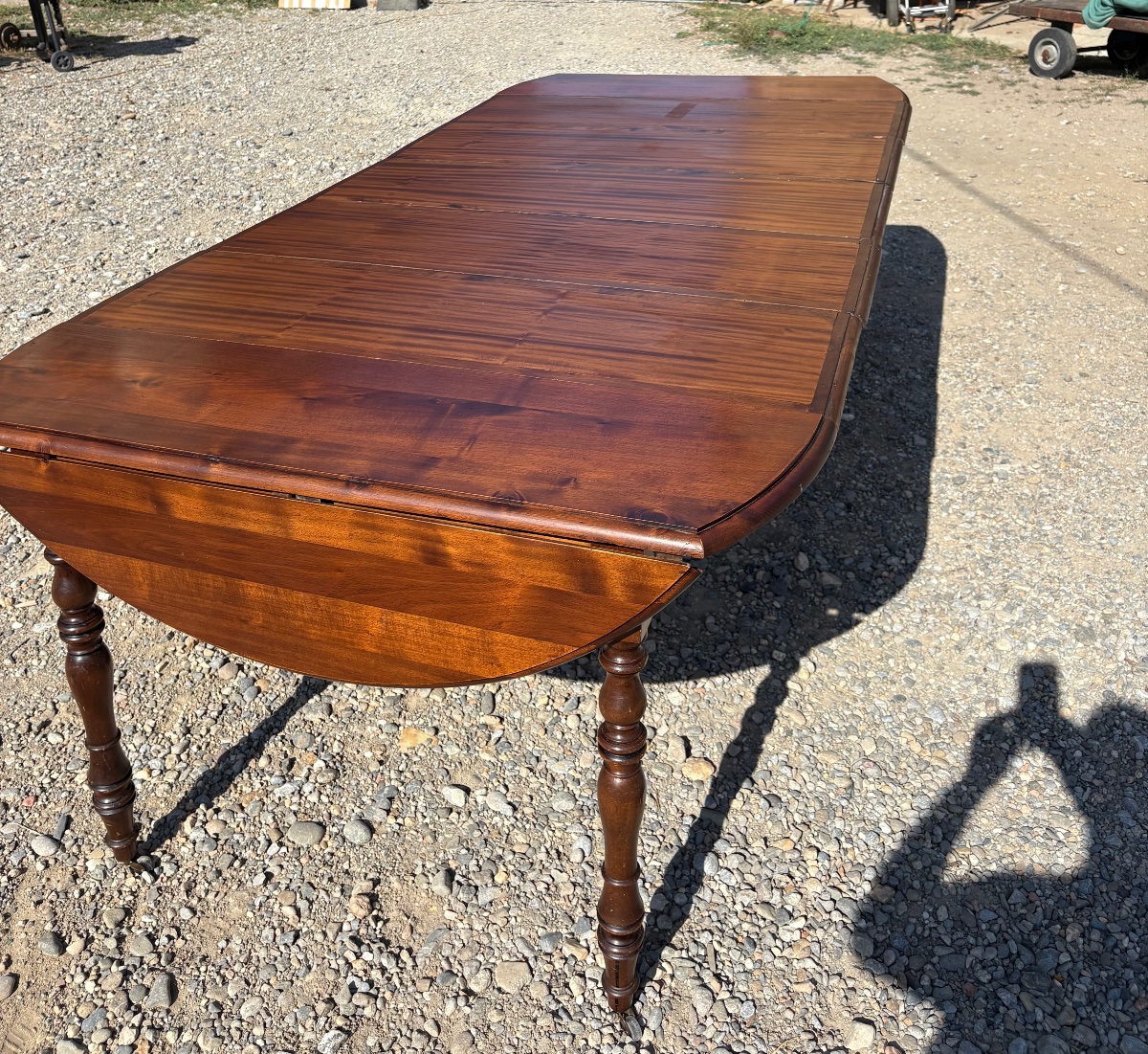 8-foot Mahogany Dining Table, Restored To Its Late 19th-century Appearance-photo-2