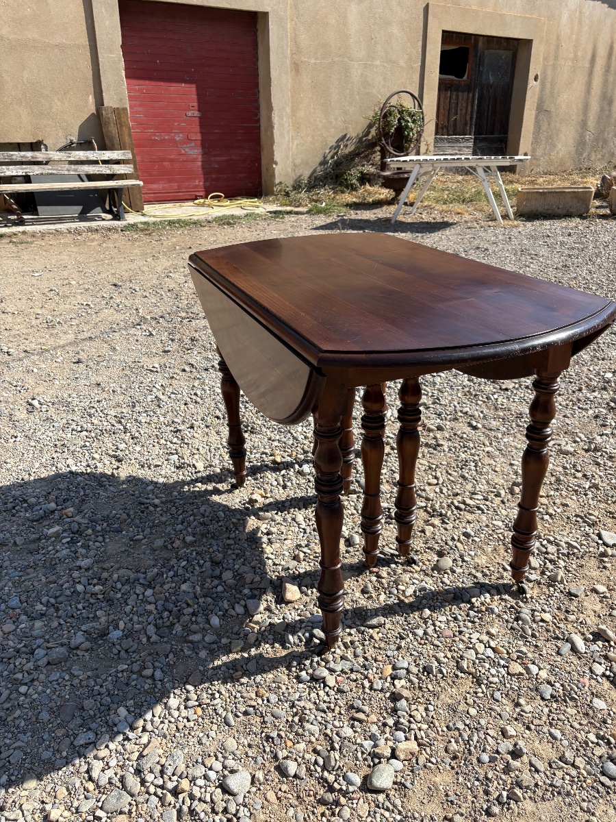8-foot Mahogany Dining Table, Restored To Its Late 19th-century Appearance-photo-5