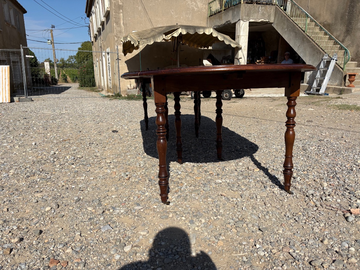8-foot Mahogany Dining Table, Restored To Its Late 19th-century Appearance-photo-6