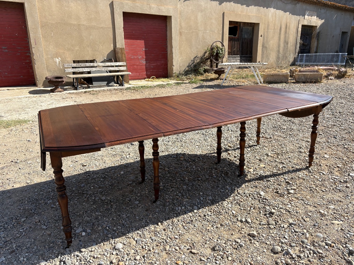 8-foot Mahogany Dining Table, Restored To Its Late 19th-century Appearance-photo-7