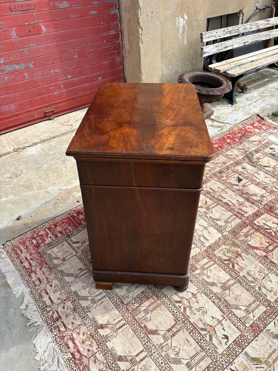 Antique Mahogany Vanity Cabinet, 19th-century Restoration-photo-4