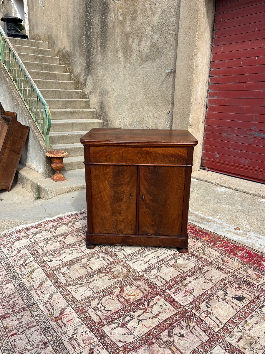 Antique Mahogany Vanity Cabinet, 19th-century Restoration-photo-5