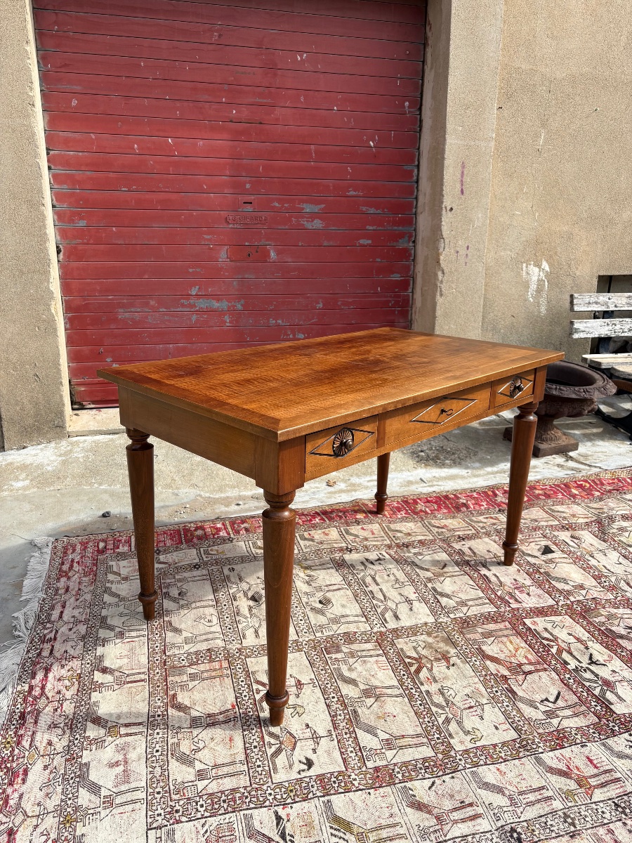 Bureau en noyer de style, directoire, circa, 1900-photo-3