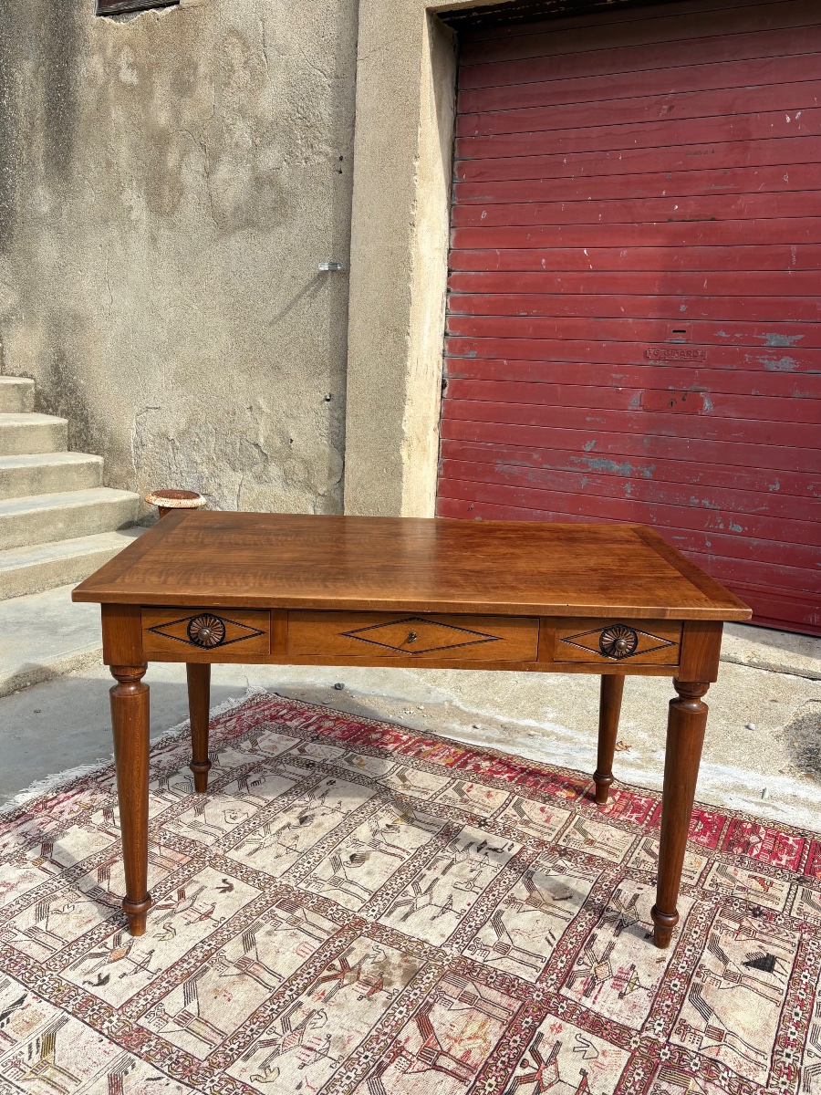 Bureau en noyer de style, directoire, circa, 1900-photo-4