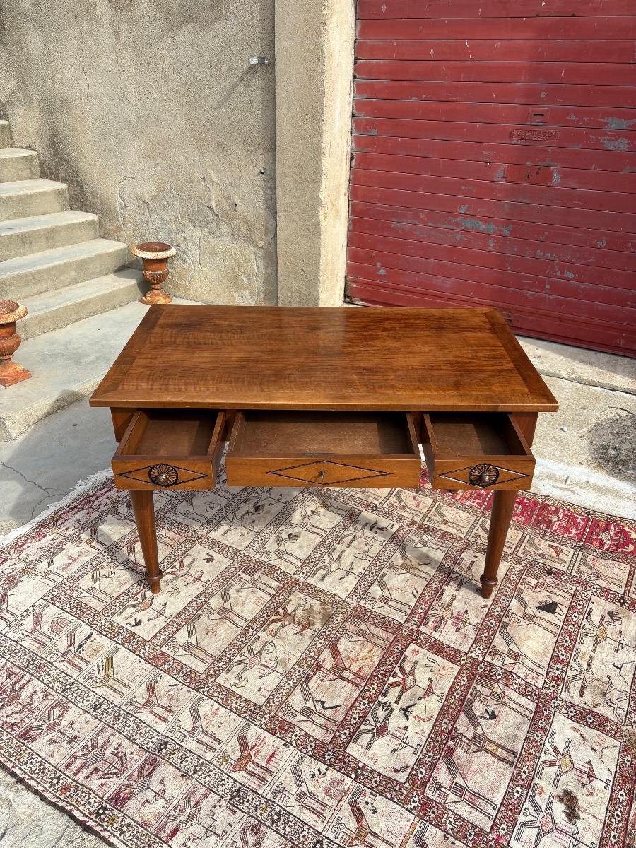 Bureau en noyer de style, directoire, circa, 1900-photo-1