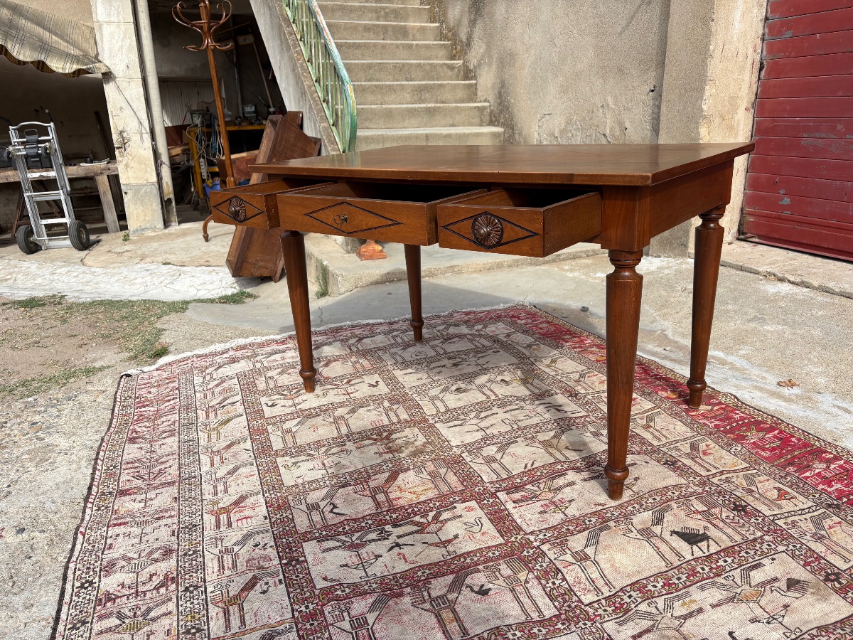 Bureau en noyer de style, directoire, circa, 1900-photo-2