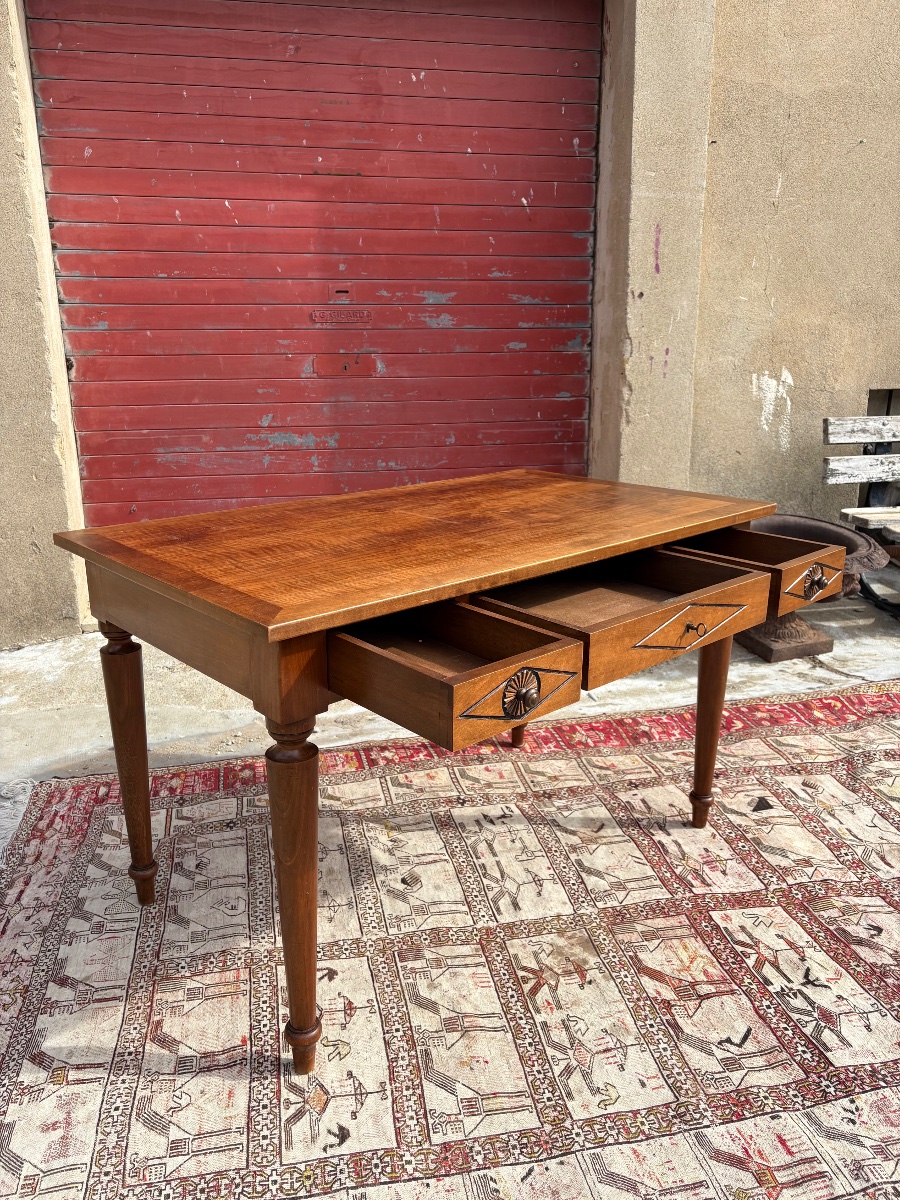 Bureau en noyer de style, directoire, circa, 1900-photo-4