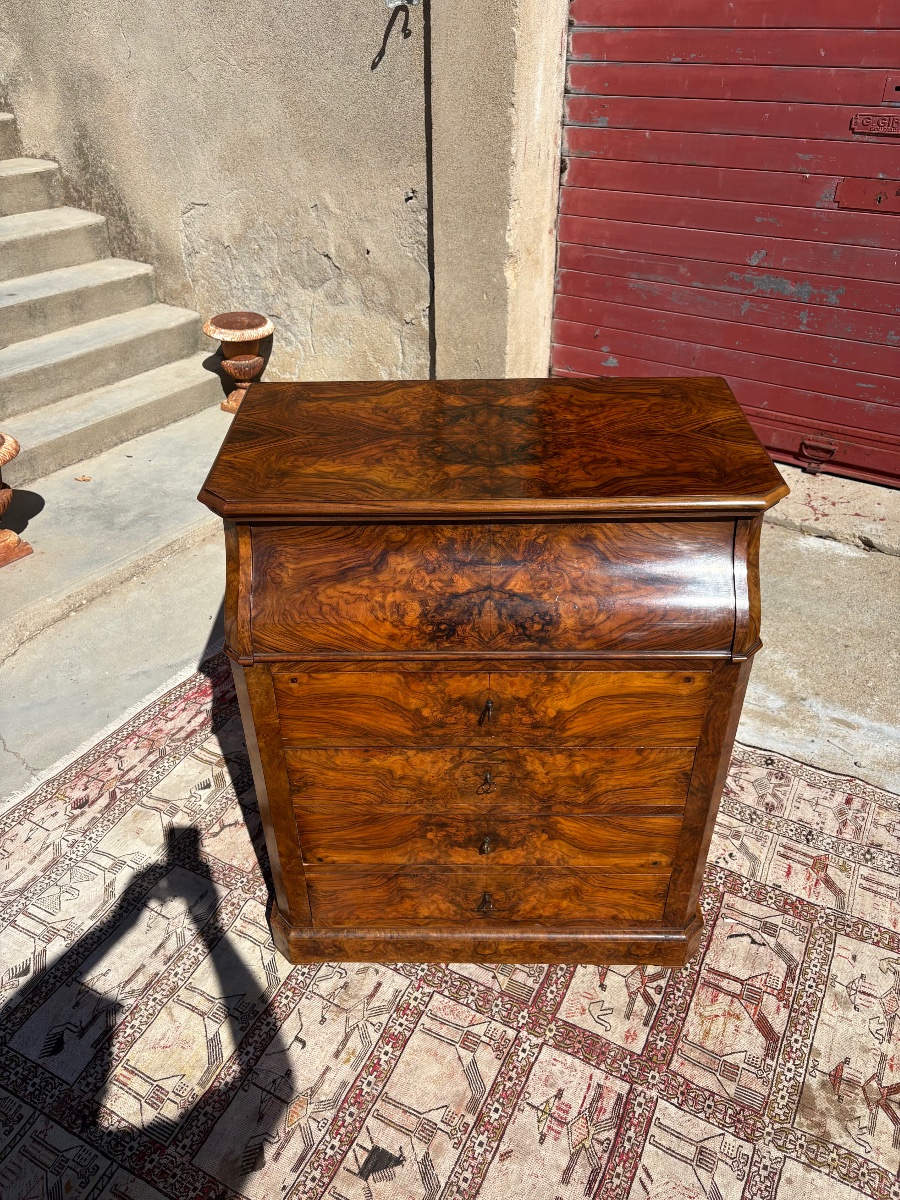 Restored 19th-century Walnut-style Dressing Table-photo-4