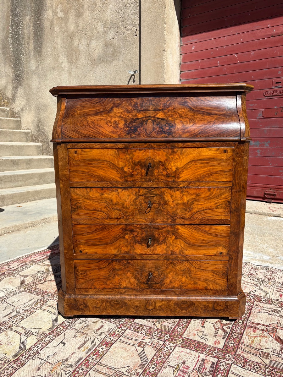 Restored 19th-century Walnut-style Dressing Table