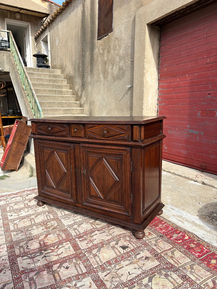 Louis XIII Sideboard, Made Of Walnut, 17th-century-photo-5
