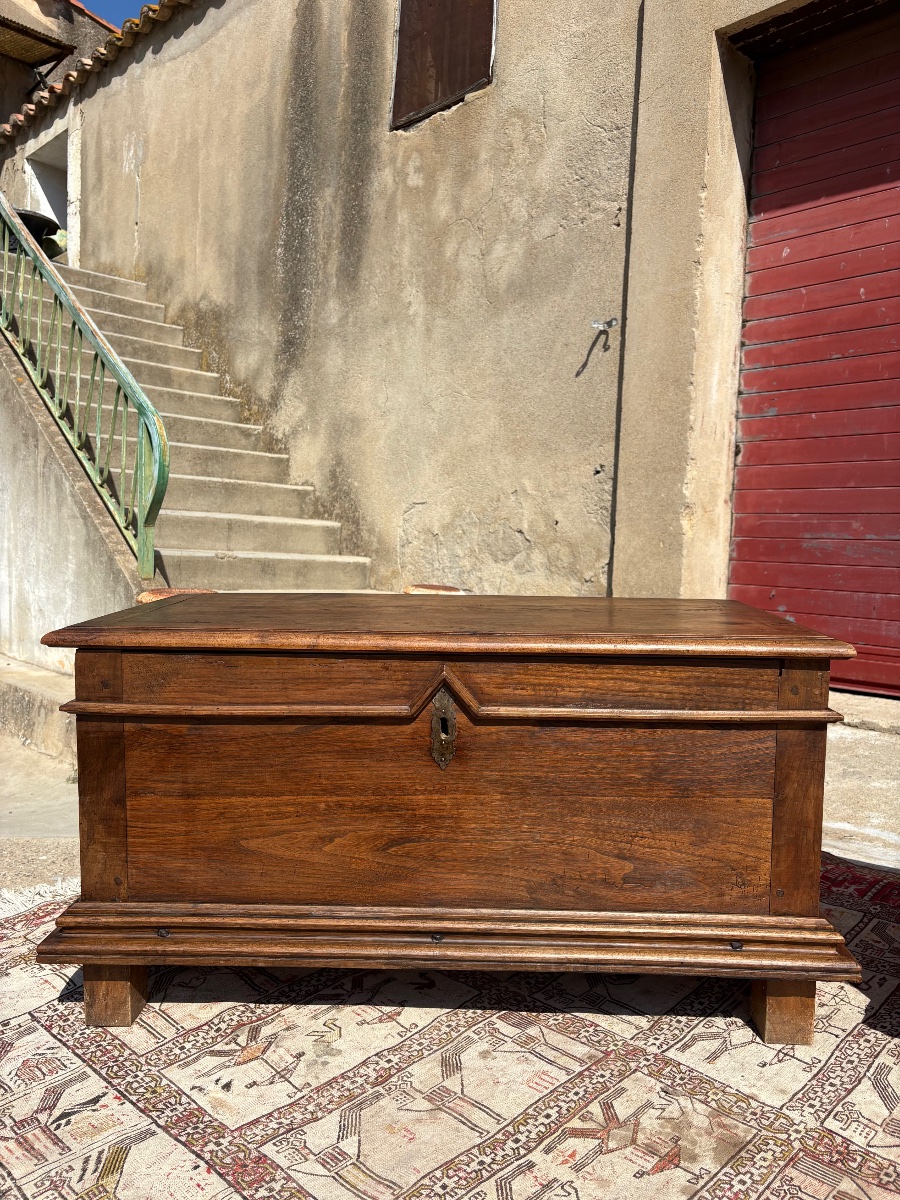 Pair Of Chests, Louis XIII Style, Made Of Walnut, Dating From The 17th Century-photo-3