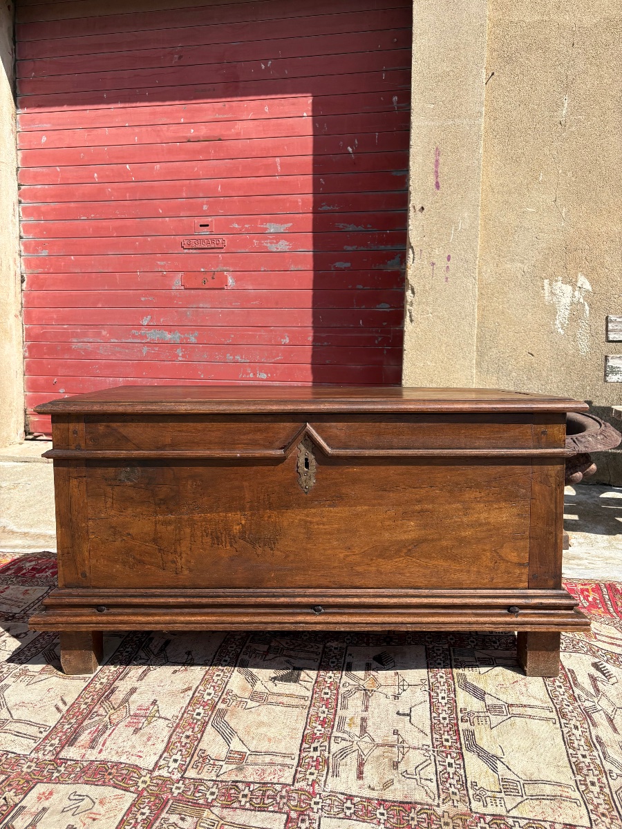 Pair Of Chests, Louis XIII Style, Made Of Walnut, Dating From The 17th Century-photo-1