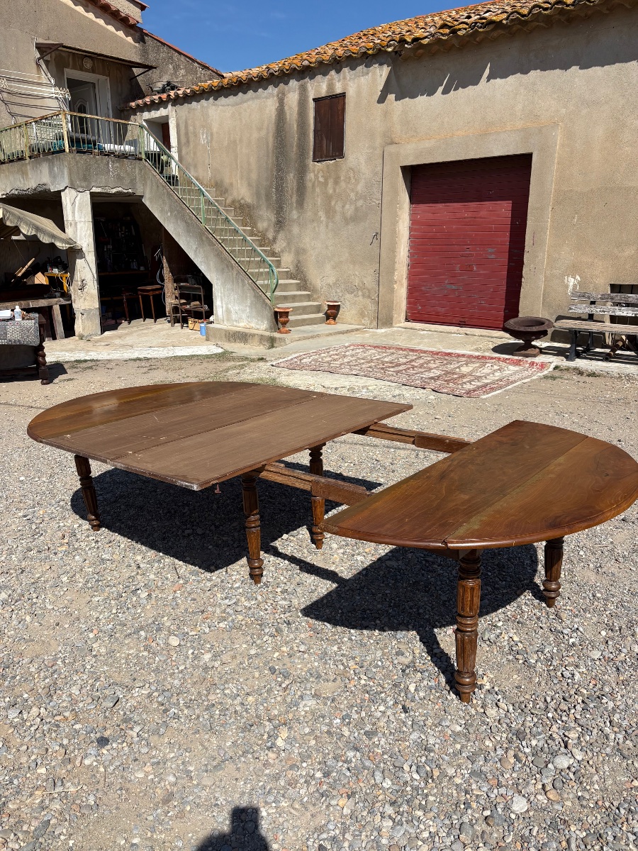 Dining Table, 6-foot Louis-philippe Style In Walnut, 19th-century
