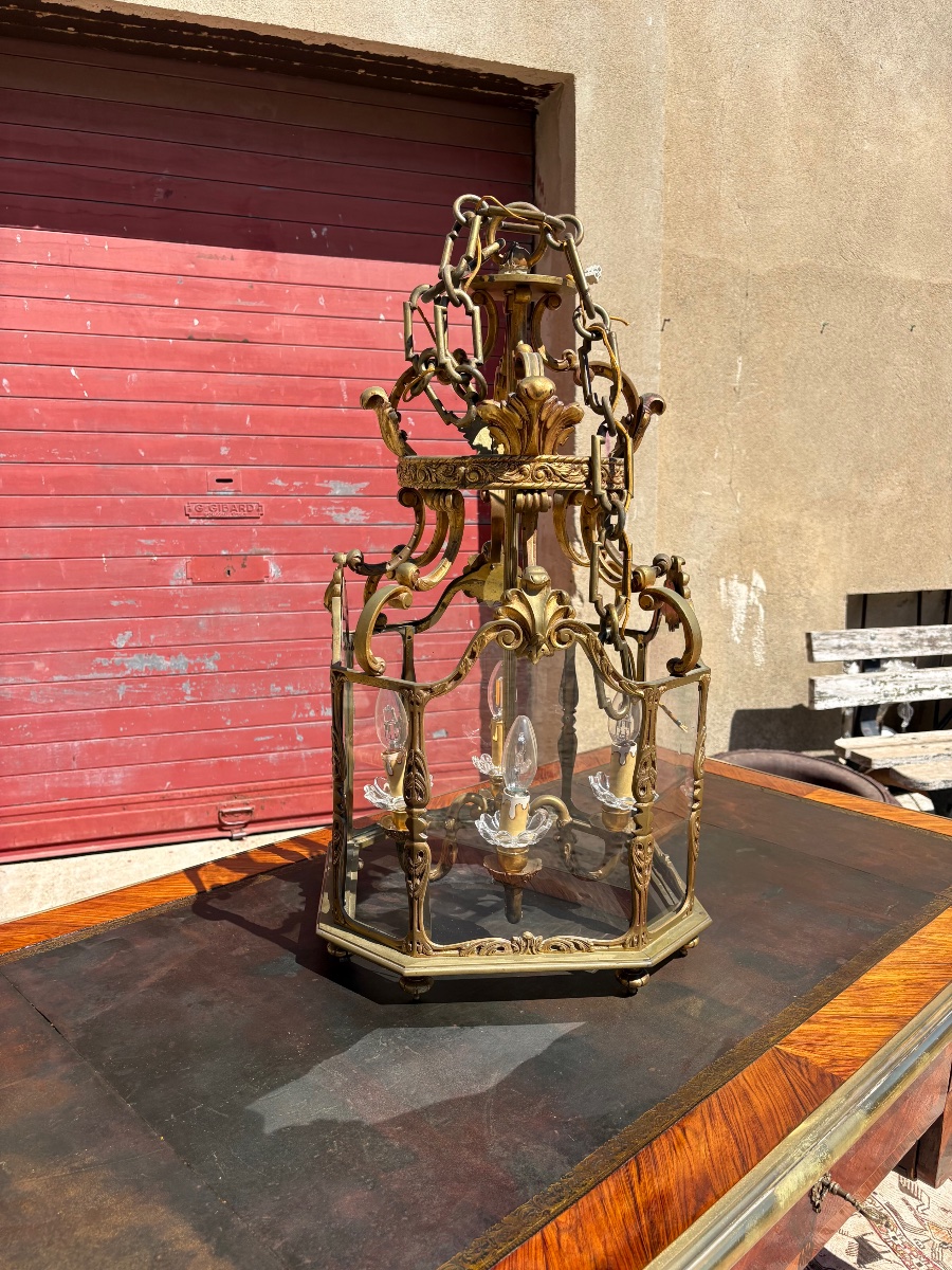 Lanternes, régence en bronze d’époque XIXe siècle