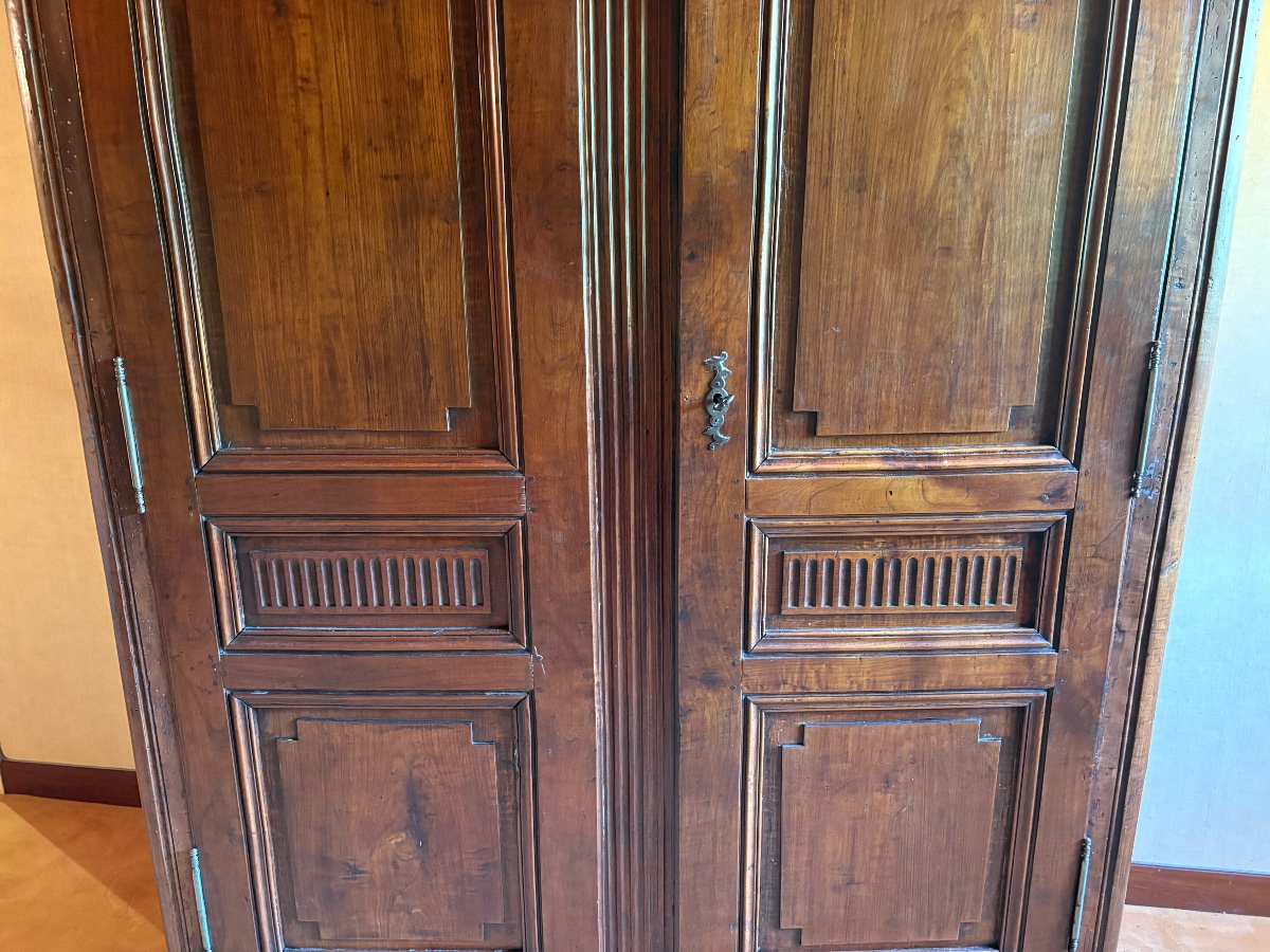 Armoire, transition Louis XV, Louis XVI, d’époque XVIIIe siècle-photo-2