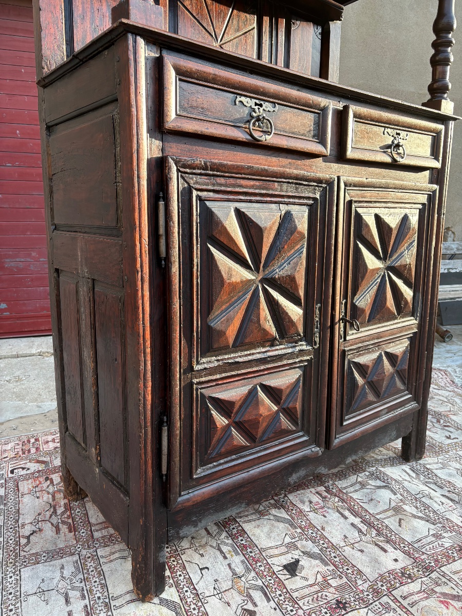 Louis XIII Sideboard In Walnut, 17th-century-photo-5