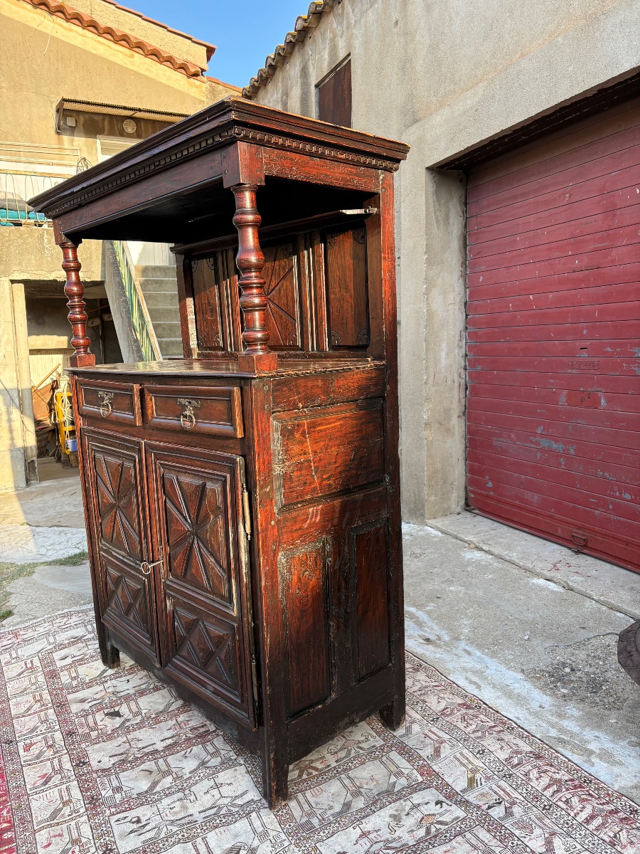 Louis XIII Sideboard In Walnut, 17th-century-photo-6