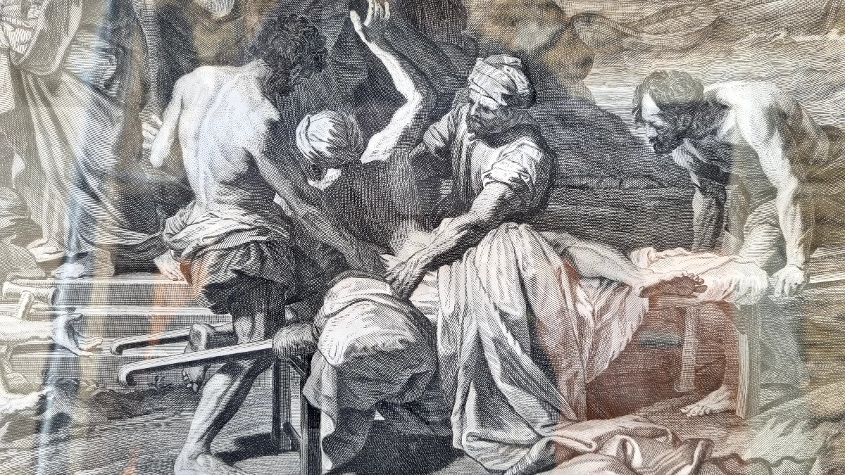 An 18th-century Engraving Depicting Christ Healing The Sick -photo-3