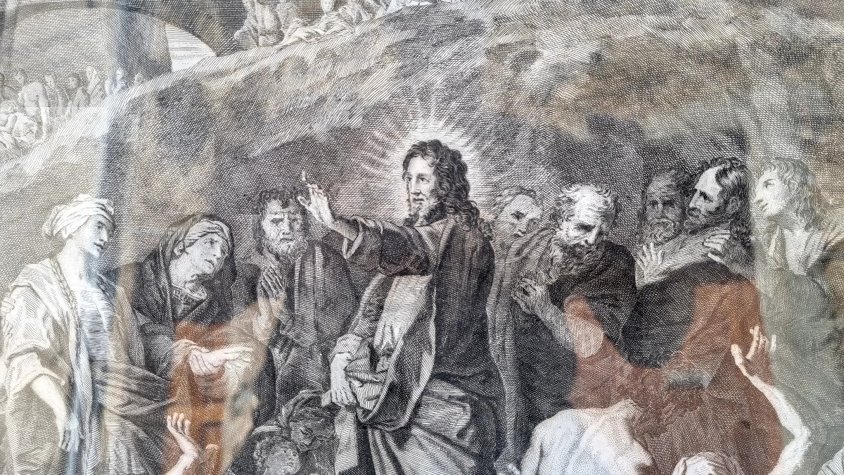 An 18th-century Engraving Depicting Christ Healing The Sick -photo-4