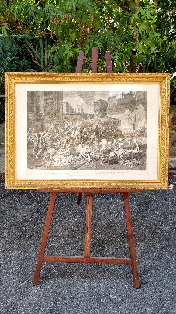 An 18th-century Engraving Depicting Christ Healing The Sick 
