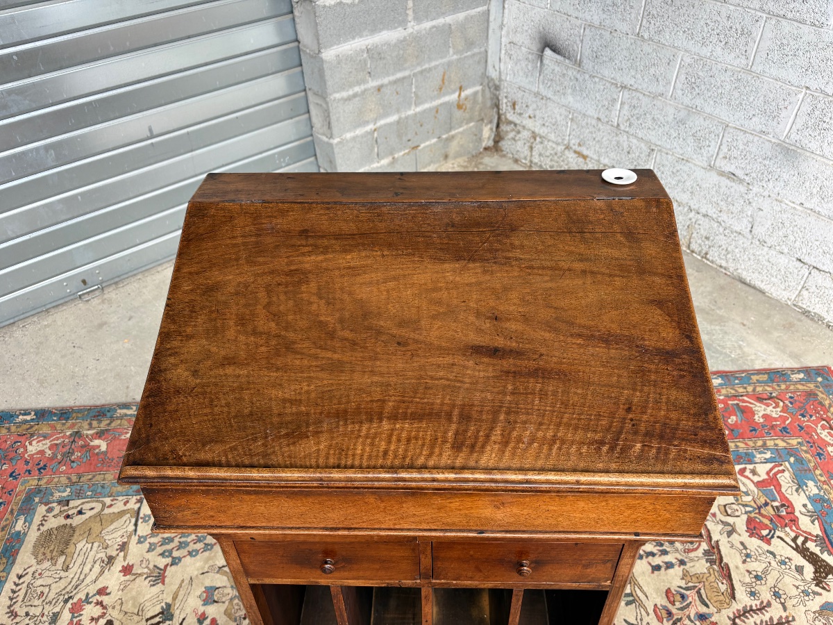 Meubles de métier à pupitre en noyer, époque, restauration XIXe siècle-photo-3